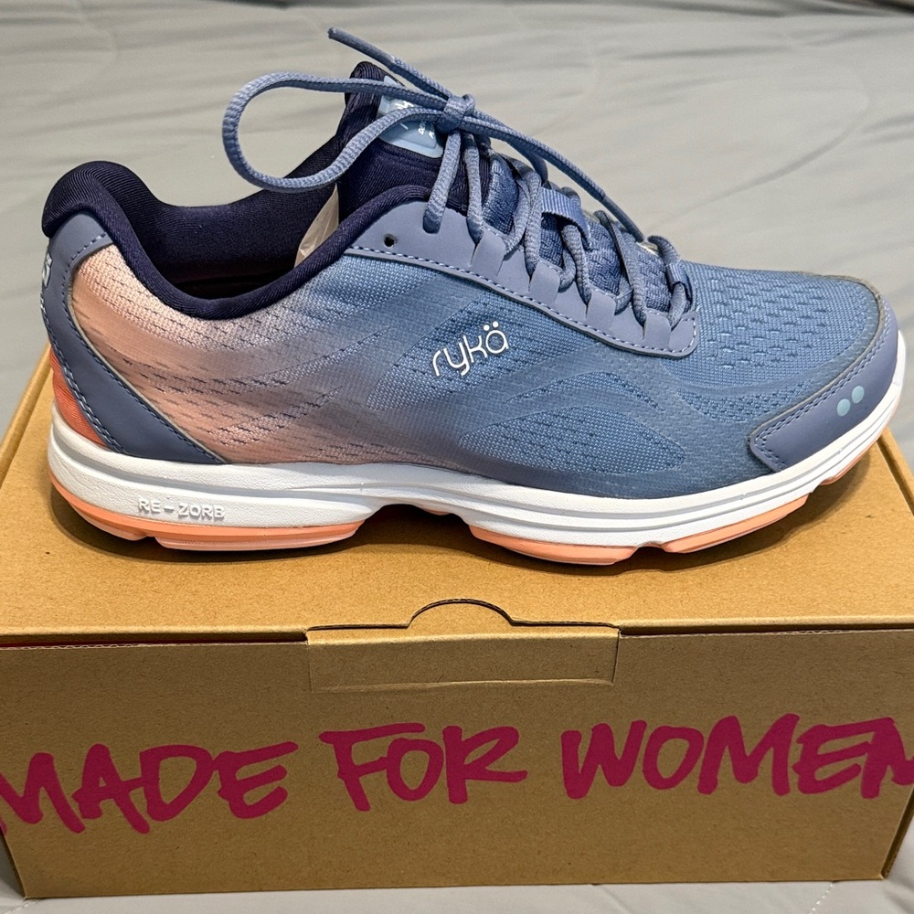 Ryka Devo Plus 2 Tempest Sneakers - Purple and White